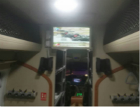 19.5寸吸頂顯示器成功安裝在宇通客車(chē)河南武警防爆巡邏車(chē)